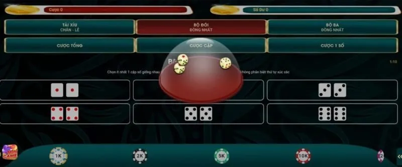 Luật chơi game Tài xỉu 1 giây Loto188