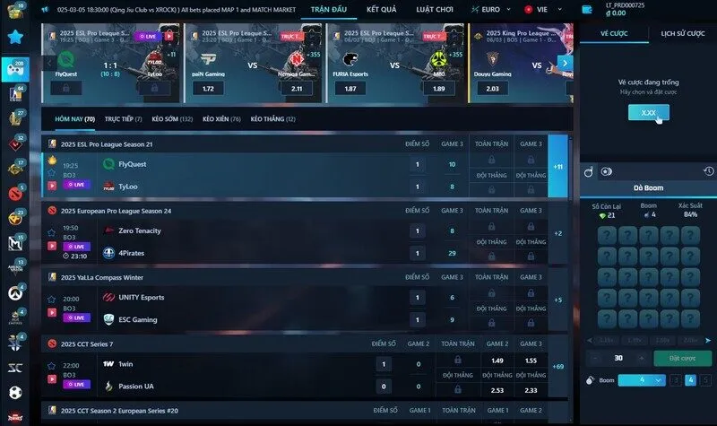 Giới thiệu về thể thao điện tử Loto188