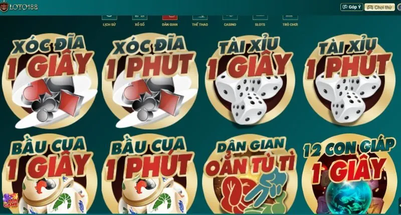Hướng dẫn cách chơi Xóc đĩa 1 giây Loto188