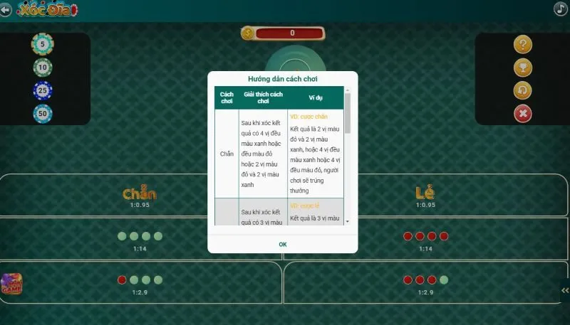 Luật chơi Xóc Đĩa 1 Giây Loto188